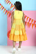 Yellow Cotton Tiered Dress image number 5