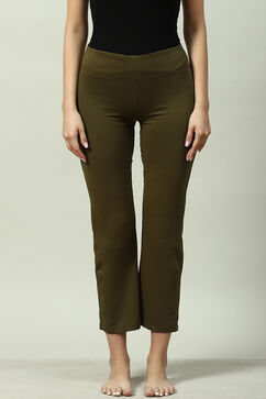 Olive Relaxed Pants image number 0
