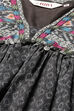 Charcoal Cotton Anarkali Printed Kurta Relaxed Salwar Suit Set image number 1