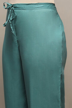 Green Cotton Anarkali Suit Set image number 3