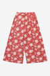Red Printed Cotton Strappy Top & Flare Pant Set image number 2