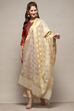 Gold Polyester Yarn dyed Dupatta image number 2