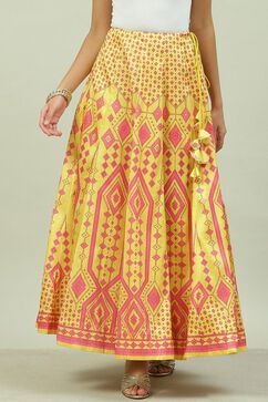Yellow Art Silk Skirt image number 0