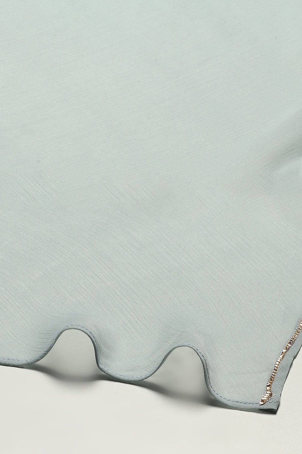 Grey Polyester Blend Anarkali Suit Set image number 2